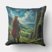 Elf Ancient Ireland Under the Sky Pillow クッション (正面)