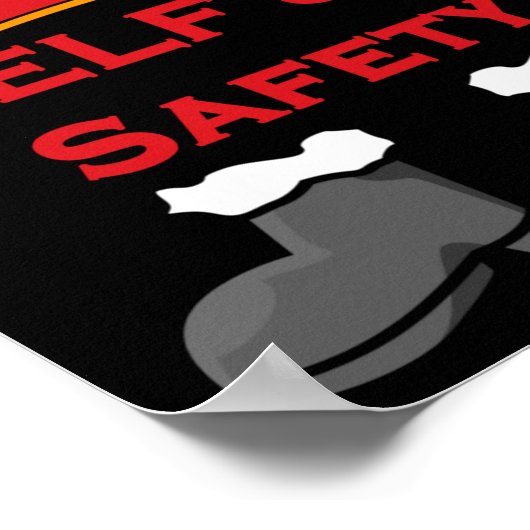 Elf And Safety, Funny Health &amp; Safety Elf Long ポスター (角)