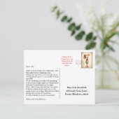 Elf Arrival Letter | North Pole Welcome Message ポストカード (スタンド正面)