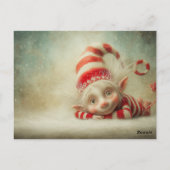 Elf Arrival Letter | North Pole Welcome Message ポストカード (裏面)