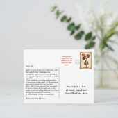 Elf Arrival Letter | North Pole Welcome Message ポストカード (スタンド正面)