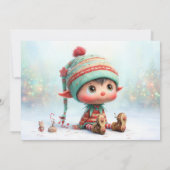 Elf Arrival Letter | North Pole Welcome Message 招待状 (裏面)