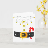 Elf Costume Christmas Holiday Men Women Kids カード (黄色い花)