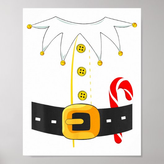 Elf Costume Christmas Holiday Men Women Kids  ポスター (正面)