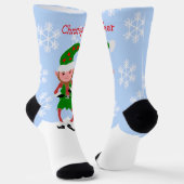 Elf Design Christmas ソックス (傾斜あり)