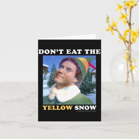 Elf Don't Eat The Yellow Snow  カード (黄色い花)