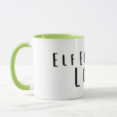 Elf Energy: Low Funny, Exhausted Mug マグカップ (左)