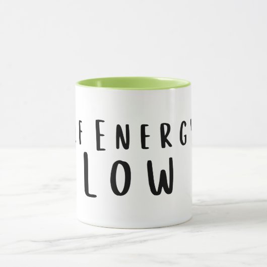 Elf Energy: Low Funny, Exhausted Mug マグカップ (中央)
