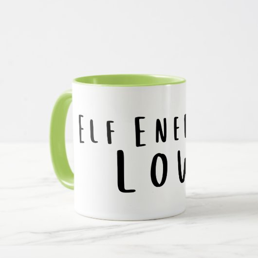 Elf Energy: Low Funny, Exhausted Mug マグカップ (正面左)