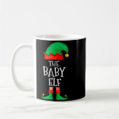 Elf Family Christmas Funny The Baby Elf Sweater Bo コーヒーマグカップ (左)