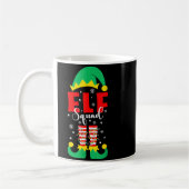 Elf Family Christmas Matching Pajamas Funny Xmas E コーヒーマグカップ (左)