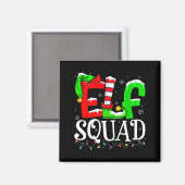 Elf Family Christmas Shirts Matching Pajamas Xmas マグネット (正面/裏面)