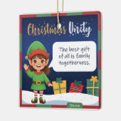 Elf Girl Christmas Ornament セラミックオーナメント (左)