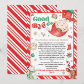 Elf Goodbye Letter Goodbye from Elf Christmas 招待状 (正面/裏面)