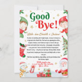 Elf Goodbye Letter Goodbye from Elf Christmas 招待状 (正面)