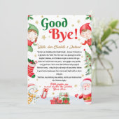 Elf Goodbye Letter Goodbye from Elf Christmas 招待状 (スタンド正面)