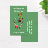 Elf Heart Christmas Holiday Gift Card Tag (デスク)