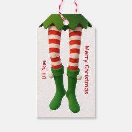 Elf Legs Christmas Gift Tags | North Pole Holiday  ギフトタグ