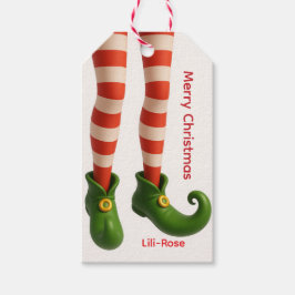 Elf Legs Christmas Gift Tags | North Pole Holiday  ギフトタグ