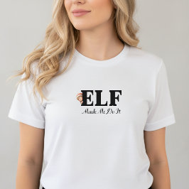 Elf Made Me Do It Christmas T-Shirt トライブレンドＴシャツ