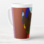 Elf Map Art カフェラテマグ (左アングル)