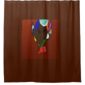 Elf Map Art  シャワーカーテン (正面)