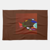 Elf Map Art Kitchen Towel キッチンタオル (横)