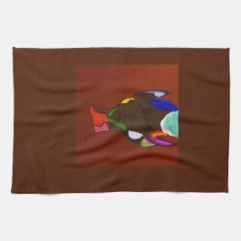 Elf Map Art Kitchen Towel キッチンタオル