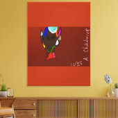 Elf Map Art Stretched Canvas Print キャンバスプリント (インサイチュ (リビング))