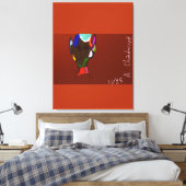 Elf Map Art Stretched Canvas Print キャンバスプリント (インサイチュ (寝室))