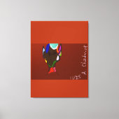 Elf Map Art Stretched Canvas Print キャンバスプリント (正面)