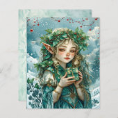 Elf Princess Christmas Scrapbook Paper (正面/裏面)