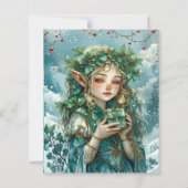 Elf Princess Christmas Scrapbook Paper (正面)