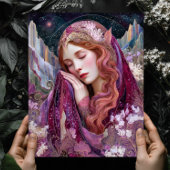 Elf Queen Goddess Celestial Fantasy Wall Art Print ポスター