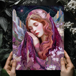 Elf Queen Goddess Celestial Fantasy Wall Art Print ポスター