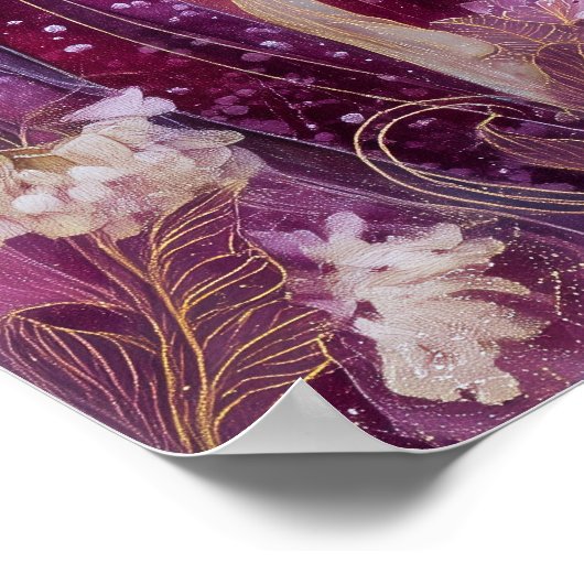 Elf Queen Goddess Celestial Fantasy Wall Art Print ポスター (角)