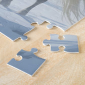 Elf Queen on Majestic White Horse ジグソーパズル (側面)