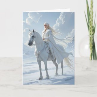 Elf Queen Riding White Horse カード