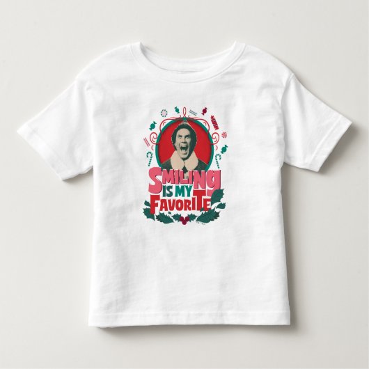 Elf - Smiling is My Favorite トドラーTシャツ (正面)