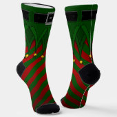 Elf Socks Festive Christmas Elf Costume Socks ソックス (傾斜あり)