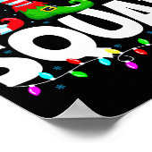 Elf Squad Christmas Family Matching Xmas Pajamas  ポスター (角)