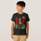 Elf Squad Christmas Matching Family Group Elf Xmas Tシャツ (正面フル)