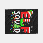 Elf Squad Christmas Matching Family Toddler Boy Gi フリースブランケット (正面(横))