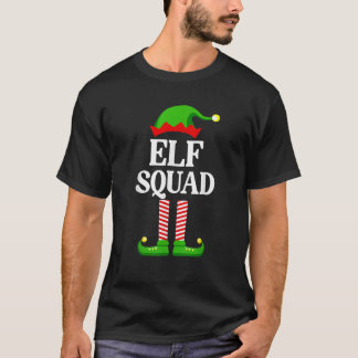 Elf Squad Family Matching Group Funny Christmas  Tシャツ