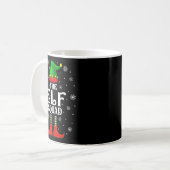 Elf Squad Family Matching Xmas Funny Christmas Vib コーヒーマグカップ (正面左)