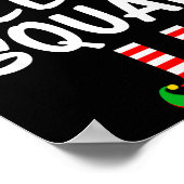 Elf Squad Matching Family Christmas ポスター (角)