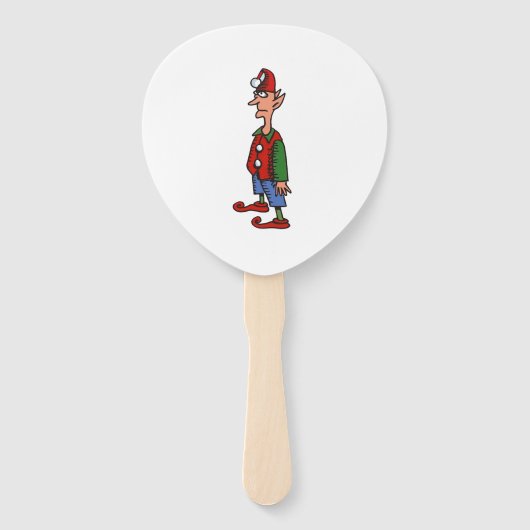 Elf Standing At Attention paddle hand fans ハンドファン (正面)