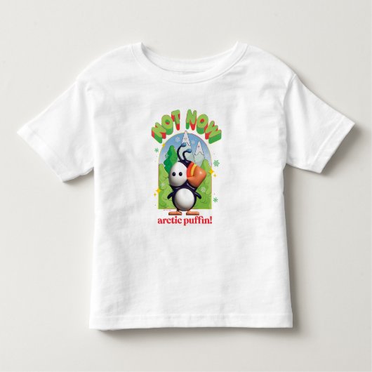Elf the Movie | Not Now Arctic Puffin! トドラーTシャツ (正面)