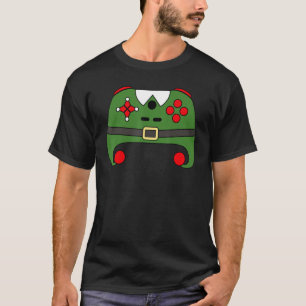 Elf Video Game Controller Funny Christmas Gaming L Tシャツ