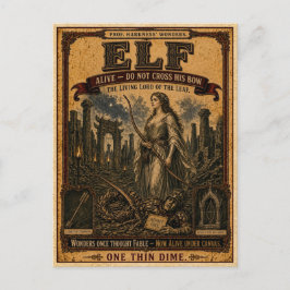 Elf, Vintage Circus Monster ポストカード